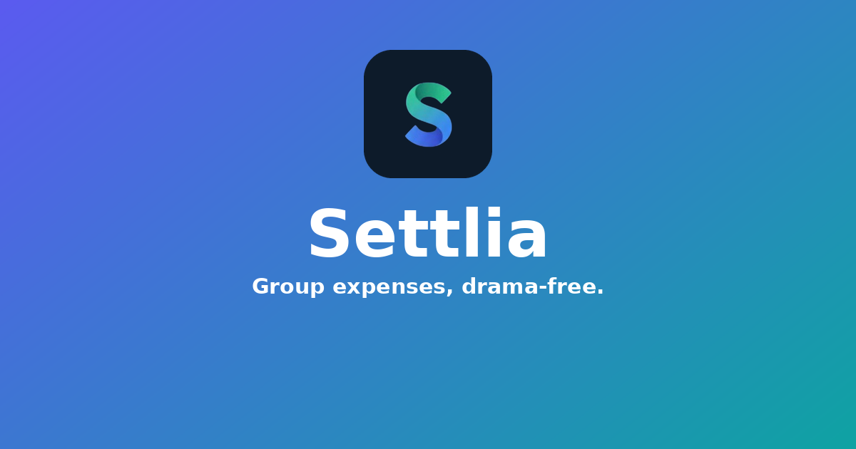 I got tired of being the one who does the maths after every group trip, so I built Settlia